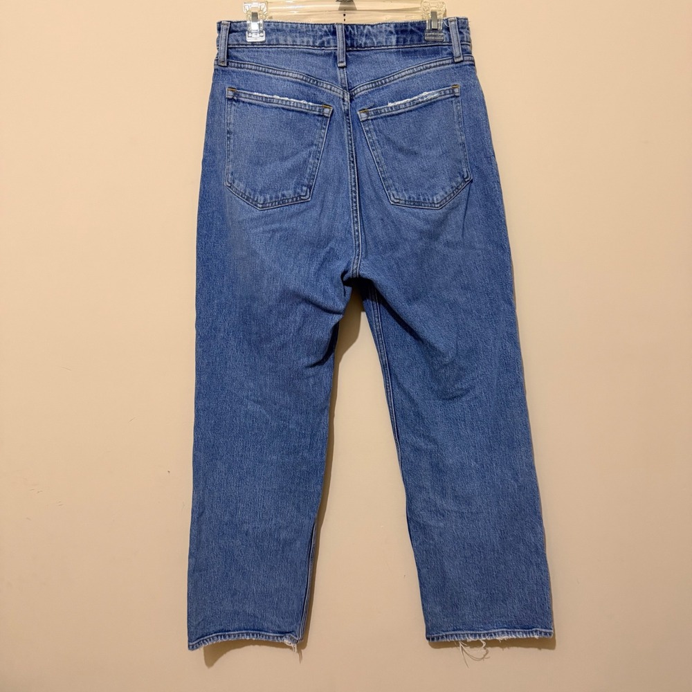 Abercrombie & Fitch Curve Love The Dad High Rise Crossover Jean Light Wash 28 6R - Picture 3 of 9